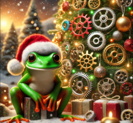 Weihnachtsfrosch