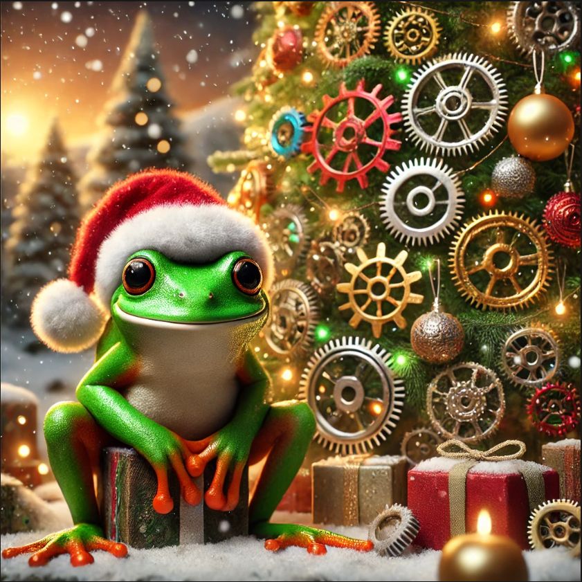 Weihnachtsfrosch